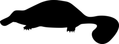 Mammal Animal Shape Of A Platypus Vinyl Cutting Svg File, Free Vectors File